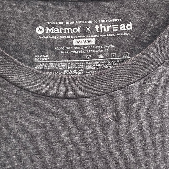 Marmot t-shirt, men’s size medium - Picture 2 of 3